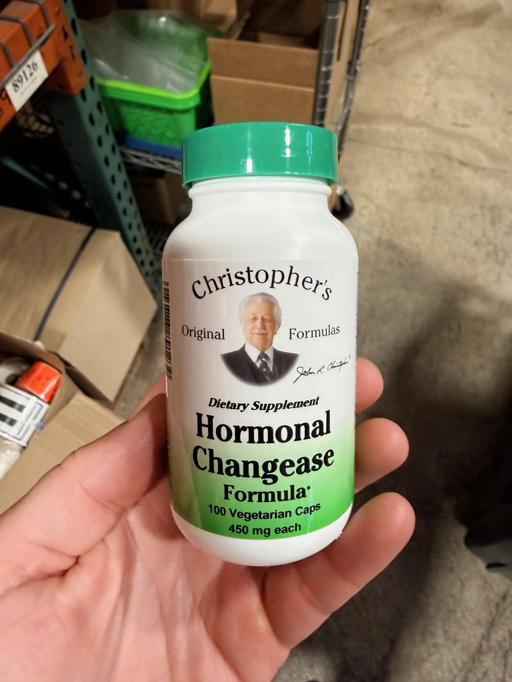 Black cohosh root and other herbs used in Hormonal Changease