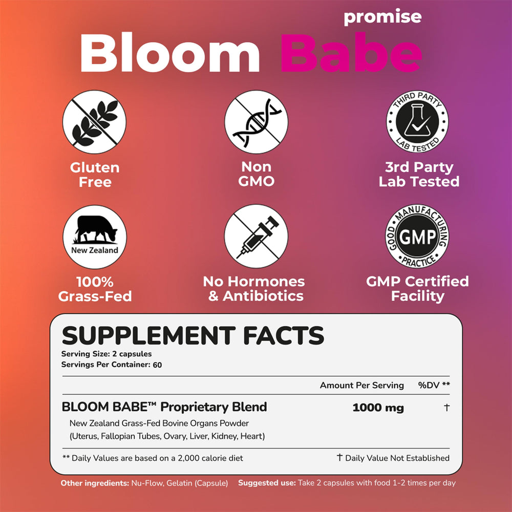 Beef organ supplement aiding hormone balance and cycle health
