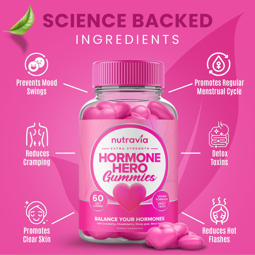 Gummies representing mood balance and clear skin benefits