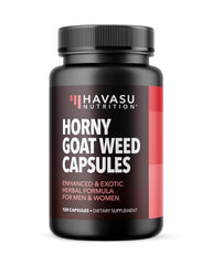 Close-up of Horny Goat Weed capsules for daily energy