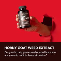 Horny Goat Weed capsule with L-Arginine and Saw Palmetto extract