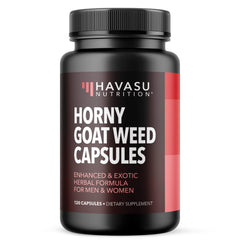 Bottle of Horny Goat Weed capsules for men and women - 2 month supply