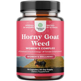 Bottle of Horny Goat Weed Women Complex capsules