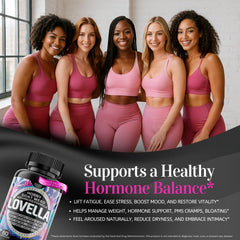 Gel capsules and supplement facts for Horny Goat Weed Women.