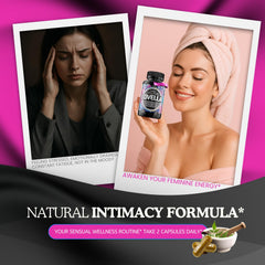 Herbal blend including Maca and Epimedium in Horny Goat Weed Women.