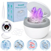 Hossili Ultrasonic Retainer Cleaner Machine front view in white