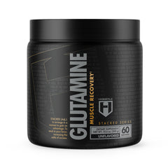 HOSSTILE Glutamine powder canister front label