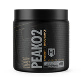 Hosstile PeakO2 organic mushroom blend bottle highlights endurance-boosting pre-workout support.