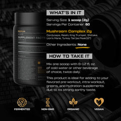 Hosstile PeakO2 powder scoop poured into water suggests improved work capacity during training.