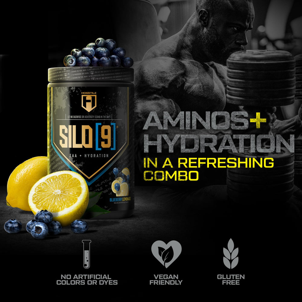 Close-up of EAAs and BCAAs ingredients on label