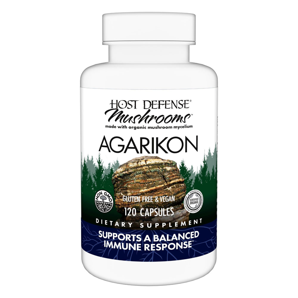 Host Defense Agarikon capsules bottle with label