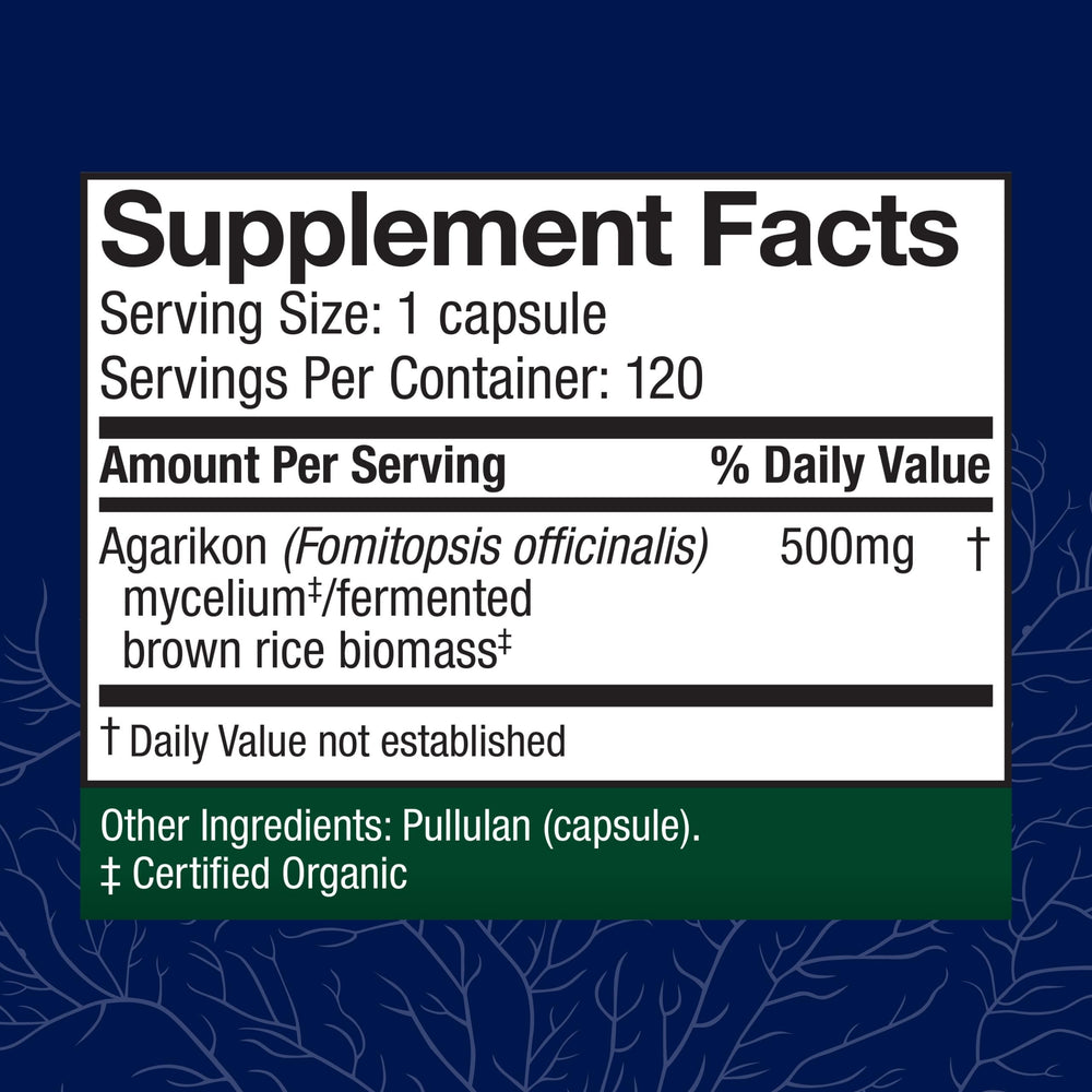 Close-up of Agarikon mushroom capsules