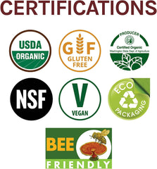 Nutrition facts panel on the bottle label