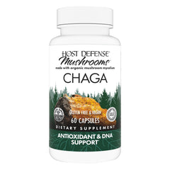 Host Defense Chaga capsules bottle front view
