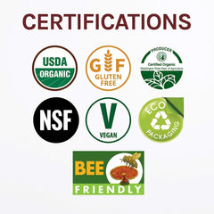 Serving suggestion showing dropper and glass with the liquid