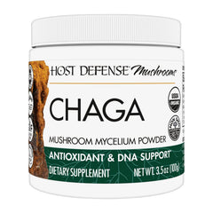 Front view of Host Defense Chaga Powder container