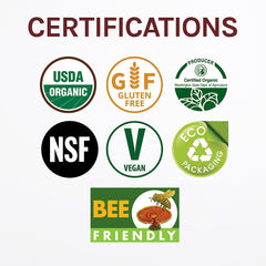 Ingredients label showing Cordyceps extract