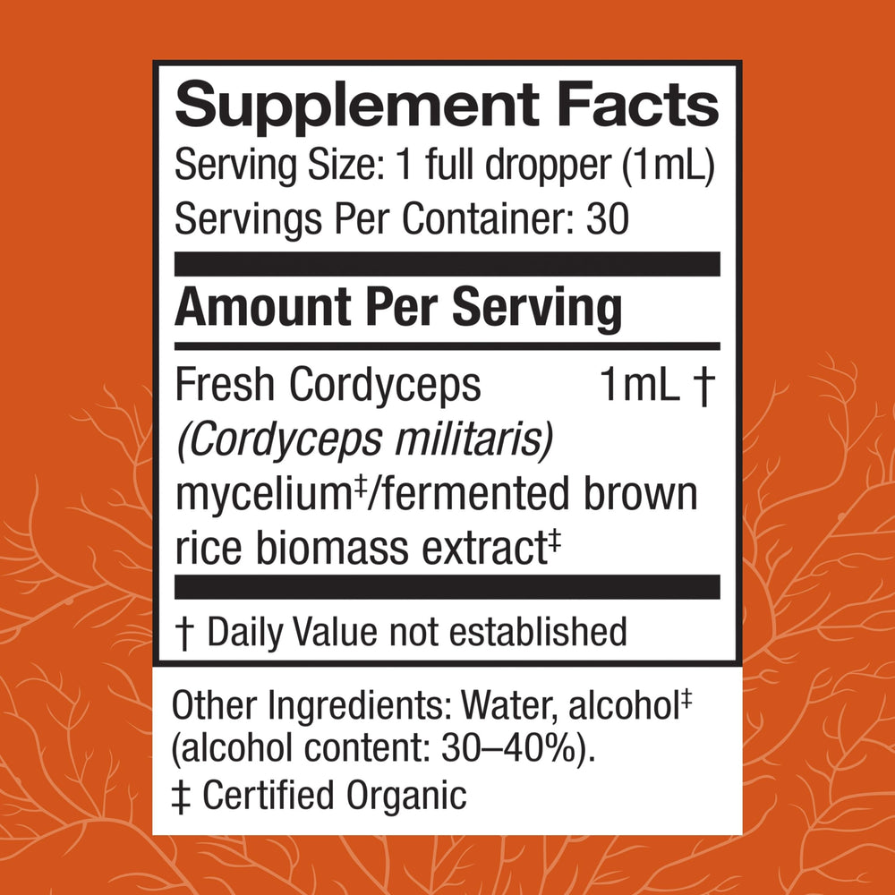 Front packaging of Host Defense Cordyceps Extract
