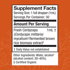 Front packaging of Host Defense Cordyceps Extract