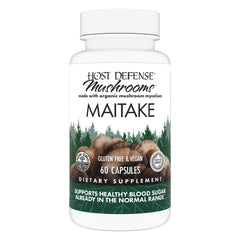 Host Defense Maitake Capsules bottle on white background