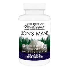 Host Defense Lions Mane brain health capsules