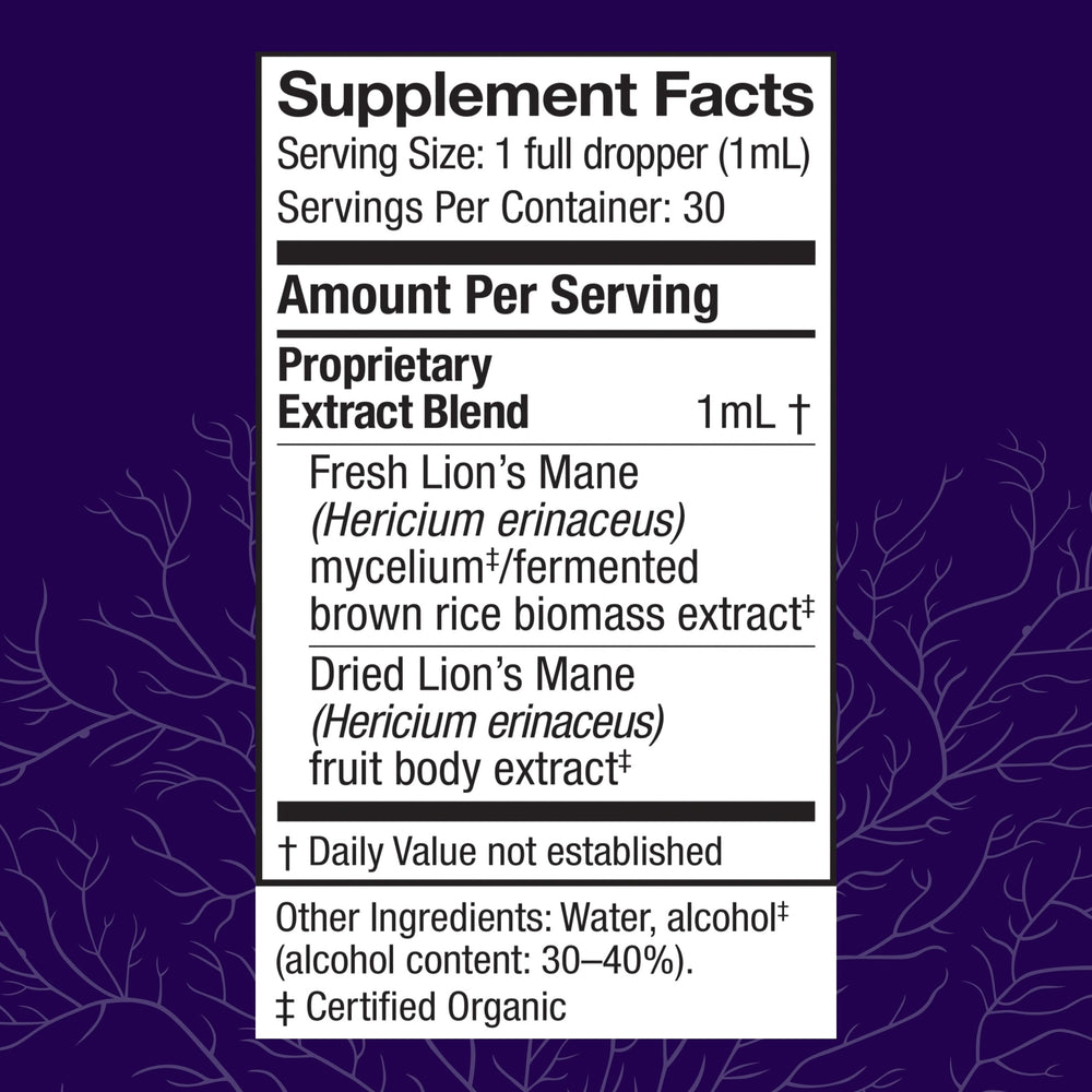 Lions Mane brain health benefits close-up