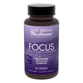Bottle of Host Defense MycoBenefits Focus Capsules with label