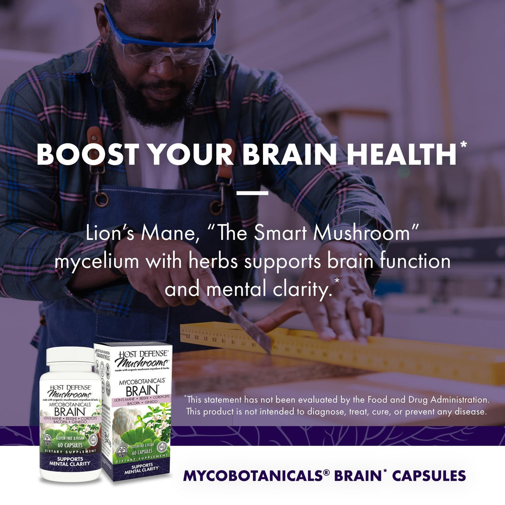 Nutrition facts panel for Brain Capsules