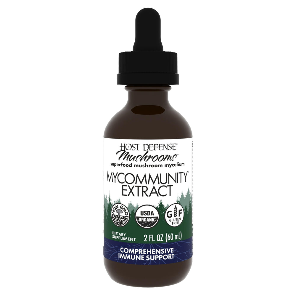 Bottle of Host Defense MyCommunity Extract 2oz 60 servings
