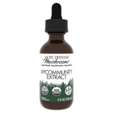 Hero image showing Host Defense MyCommunity Extract bottle and 17-species mushroom blend