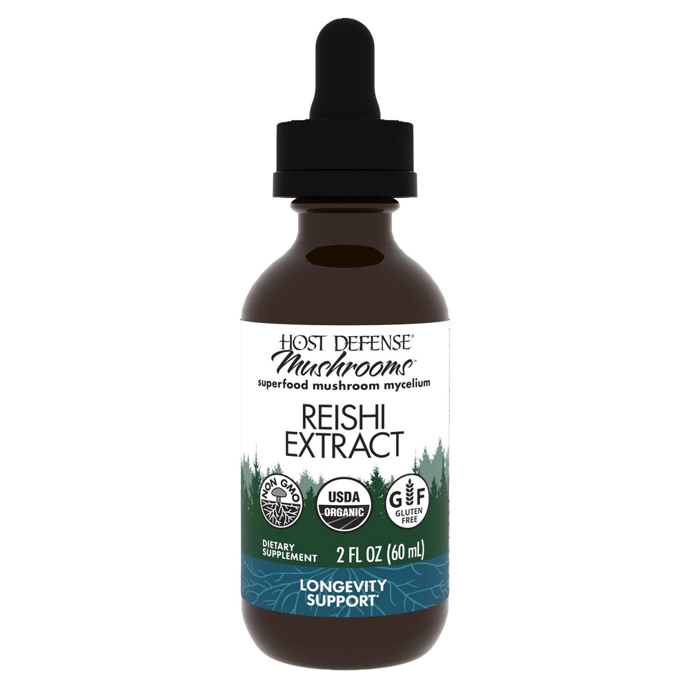 Host Defense Reishi Extract 2oz bottle with label
