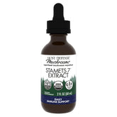Bottle of Host Defense Stamets 7 Extract showing 7-species mushroom blend for immune support