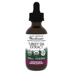 Host Defense Turkey Tail Extract bottle and label on white background
