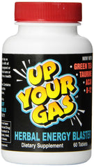 Hot Stuff Nutritionals UP Your Gas herbal energy blaster bottle ready for on-the-go focus.
