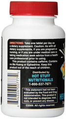 Hot Stuff Nutritionals UP Your Gas blister pack close-up highlights green tea and taurine support.