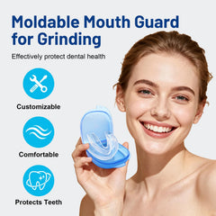 Demonstration of molding mouth guard in hot water
