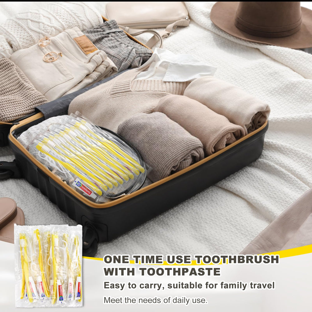 Toothbrush kit for hotels and Airbnb stays