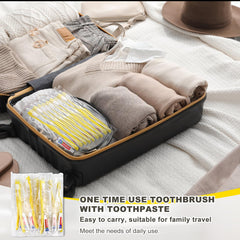 Toothbrush kit for hotels and Airbnb stays