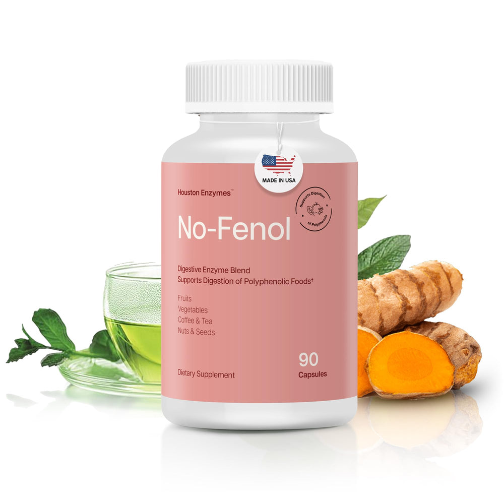 Hero image of Houston Enzymes No-Fenol 90 capsules bottle