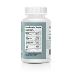 TriEnza bottle with label highlighting gluten, dairy, and soy targets