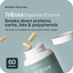 Assorted TriEnza enzyme capsules in a scoop