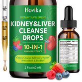 Hovika 10-in-1 Kidney Cleanse Drops bottle and packaging