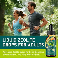 Hovika Zeolite Detox drops chlorella-spirulina visualizing antioxidant plant power
