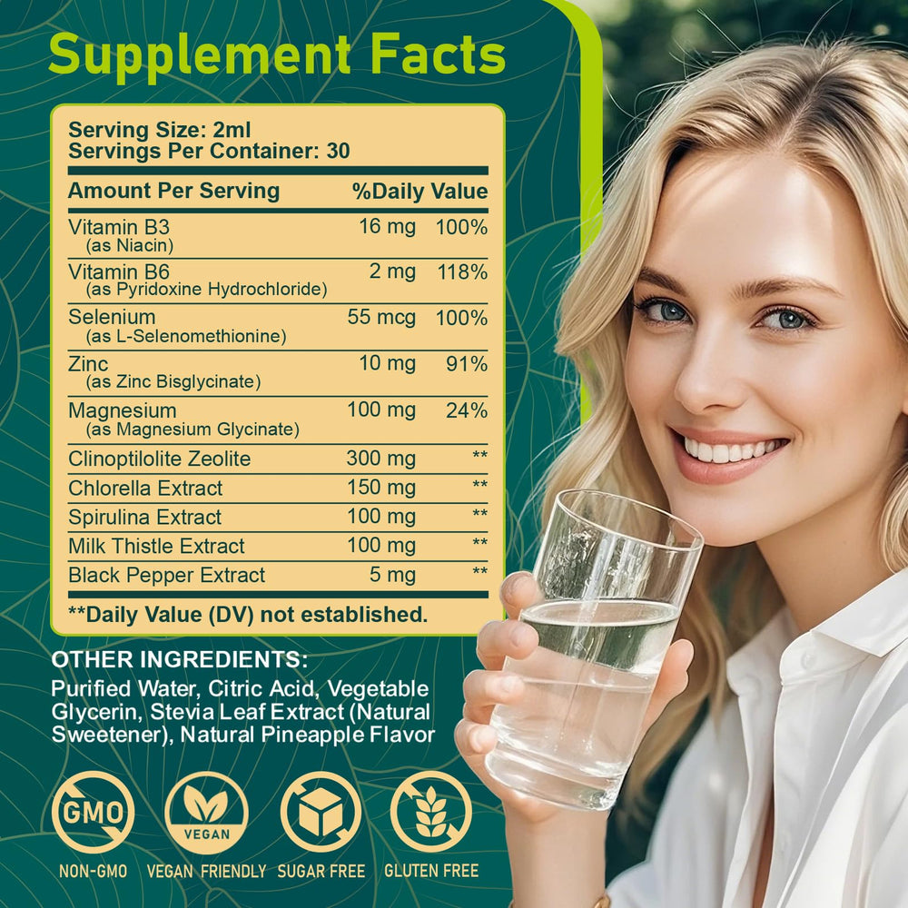 Hovika Zeolite Detox drops pineapple flavor delight for daily routine