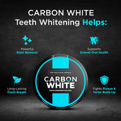 How to use CARBON WHITE Teeth Whitening Powder