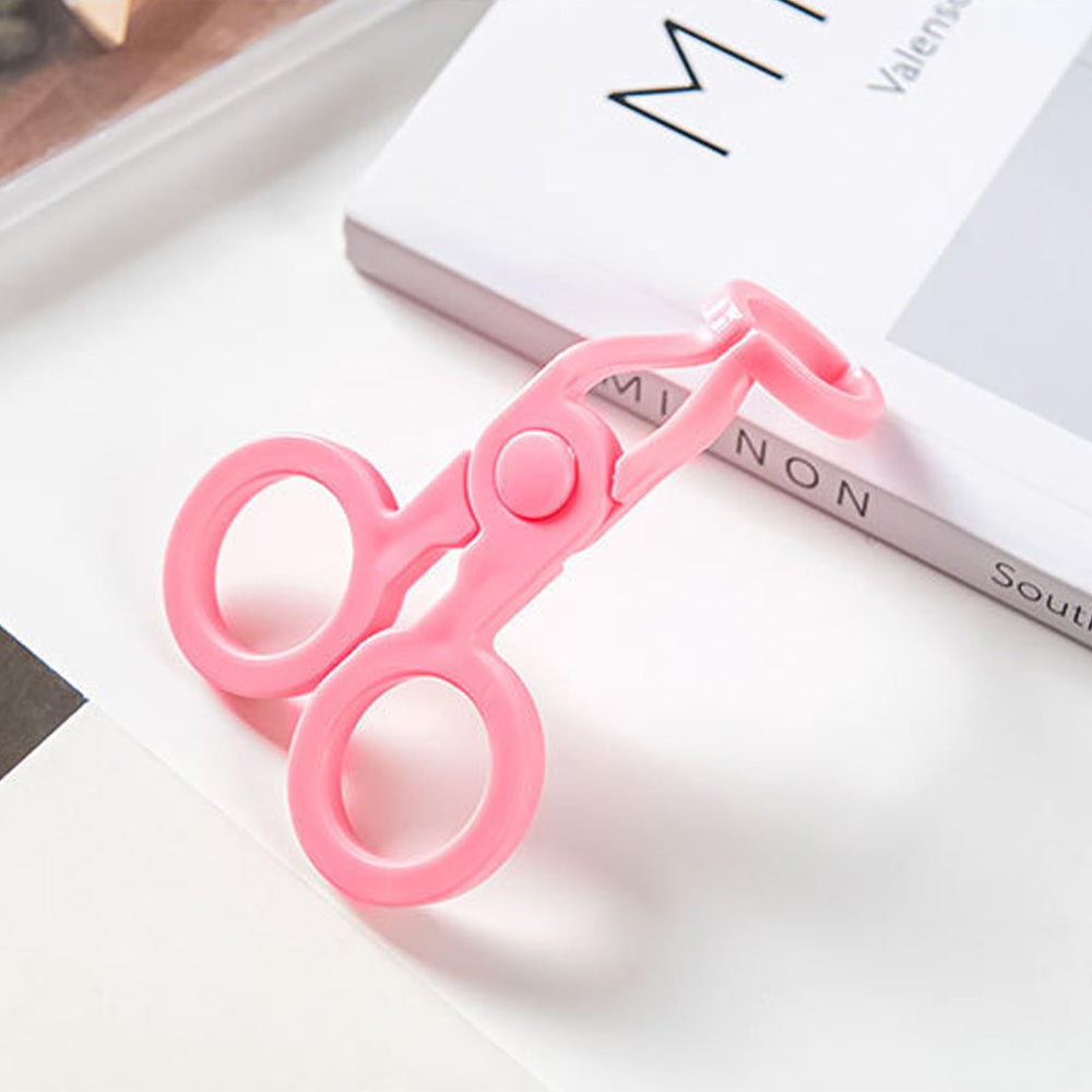 Lens holder and silicone rods for safe handling