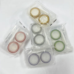 Portable mini contact lens care kit with case and accessories for daily use