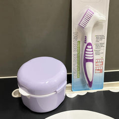 Denture container used for dentures, retainer, or mouth guard
