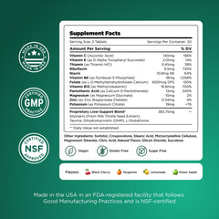 Immunity and zinc vitamin icons on H-PROOF label