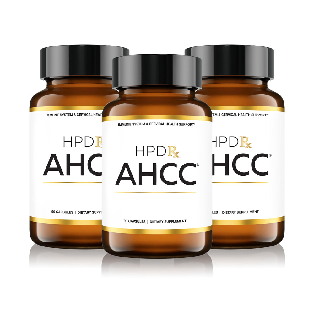 HPD Rx AHCC Shiitake bottle label